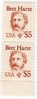 Scott #2196 Bret Harte (Writer, Poet) Pair of Stamps - MNH #1