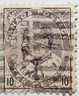 Stamp Canada 1903 "King Edward VII" A34 #93 Type II brown lilac used