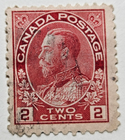 Stamp Canada 1922 "King George V" A43 #106 carmine used