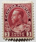Stamp Canada 1923 "King George V" A43 #109 carmine MLH