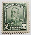 Stamp Canada 1928 "King George V" A53 #150 green MLH