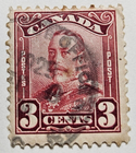 Stamp Canada 1928 "King George V" A53 #151 dark carmine used