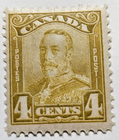 Stamp Canada 1928 "King George V" A53 #152 bister MLH