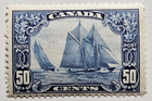 Stamp Canada 1929 Schooner "Bluenose" A57 #158 dark blue MH