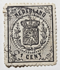 Stamp Europe Netherlands Series of 1869-71 Coat of Arms A4 #18 used