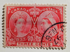 Stamp Canada Queen Victoria Jubilee Edition 1897 3cent A30 #53 used