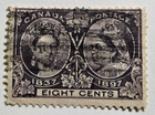 Stamp Canada Queen Victoria Jubilee Issue 1897 8cents A30 #56 used