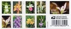 Scott #5454b Wild Orchids Booklet of 20 Forever Stamps - MNH UV Tagging Shown