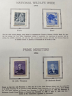 Stamp Canada 1954 used National Wildlife Week & NMH Prime Ministers