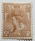 Stamp Europe Netherlands Series of 1898-1921 #69 MLH 15c