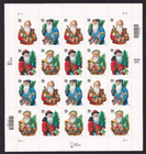 Scott #3540b (3537-3540) Santa Claus and Tree Sheet Of 20 Stamps - MNH