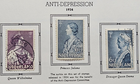 Stamp Europe Netherlands 1934 Anti-Depression B70 & 72 used B71 MLH
