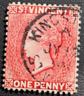 Stamp British Colonies St Vincent Queen Victoria A1 #44 used