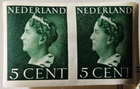 Stamp Europe Netherlands Queen Wilhelmina A45 #216 set of 2 MLH