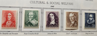 Stamp Europe Netherlands Cultural v& Welfare Societies 1947 B175-179 SP120-4 MLH