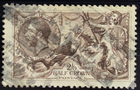 Stamp Great Britain 1919 A91 #179 "Britannica Ruling the Waves" 2sh6p used