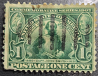Stamp US 1907 Capt John Smith A135 #328 1c used