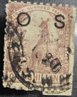 Stamp New South Wales 1889 Official Kangaroo A30 O29 1 shilling used