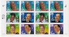 US. #2853a Popular Singers (Bing Crosby) Plate Block of 12 Stamps - MNH Bottom