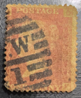 Stamp Great Britain 1854 Queen Victoria A1 #8 perf used
