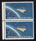 Scott #1193 Project Mercury Vertical Pair of Stamps - MNH