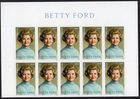 Scott #5852 Betty Ford Title Block of 10 Forever Stamps - MNH UV