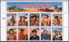 Scott #2869 29¢ Legends of the West Sheet of 20 Stamps - MNH Folded