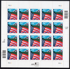 Scott #3470 Flag Over Farm Sheet Of 20 Stamps - MNH P#P3333