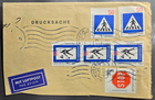 Stamp Germany 1971 Cover Traffic Signs #1055, 1057, 1058 used