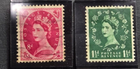 Stamp Great Britain 1952-53 Queen Elizabeth II #294 & 302 used