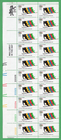 Scott #c85 Olympic Skiing Airmail Plate Block of 20 Stamps - MNH LL