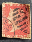 Stamp Great Britain 1841 Queen Victoria A2 #3 used