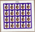 Scott #5419 Purple Heart (VFW, 2019) Full Sheet of 20 Forever Stamps - MNH