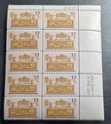 Scott #1705 1977 Sound Recording Issue P#37859 block of 4 + Margin block of 6