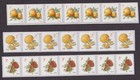 Scott #5037-5201-5256 Apples Lemons Strawberries Plate # Coil of 7 Stamps - MNH