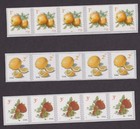 Scott #5037-5201-5256 Apples Lemons Strawberries Coil (PNC5) of 5 Stamps - MNH