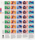 Scott #2641a (2637-41) 29¢ Summer Olympics Sheet of 35 Stamps - MNH