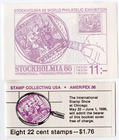 Scott #BK153 (2201a) Sweden (1588a) Ameripex 86 (2) Booklet of 8 Stamps - MNH