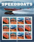 Scott #4163a (4160-63) Vintage Mahogany Speedboats Sheet of 12 Stamps - MNH