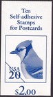 Scott #BK237 (3048b-3048c) 20¢ Bluejay Booklet of 10 Postcard Stamps - Sealed #1