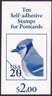 Scott #BK237 (3048b-3048c) 20¢ Bluejay Booklet of 10 Postcard Stamps - Sealed #2