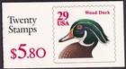 Scott #BK175 (2485a) Wood Duck Booklet of 20 Stamps - MNH