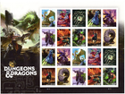 Scott #5909-5918b Dungeons & Dragons Full Sheet of 20 Forever Stamps - MNH UV