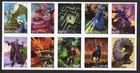Scott #5909 Dungeons & Dragons Block of 10 Forever Stamps - MNH UV