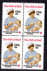 Scott #1910 Gift of Self (Red Cross) Block of 4 Stamps - MNH
