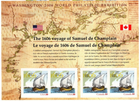 Scott #4074 & 2156 Samuel de Champlain East Coast Sheet of 4 Stamps MNH