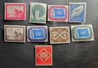 Stamp United Nations 1951 A1-A6 #1-2, 4-9 & 11 MNH