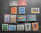 Stamp United Nations 1954-61 #27-28, 63-64, 77-80, 82-84, 86-87, 92 MNH
