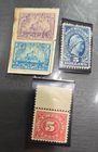 Scott #R163, 167 1898 & R220, 232 1914 Revenue Stamps used (R232 MNH)