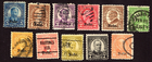 Scott #669-679 Nebraska Overprint Single Stamps - Used